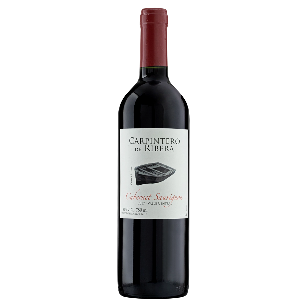 Vinho Chileno Tinto Meio Seco Carpintero De Ribera Cabernet Sauvignon Valle Central Garrafa 750ml