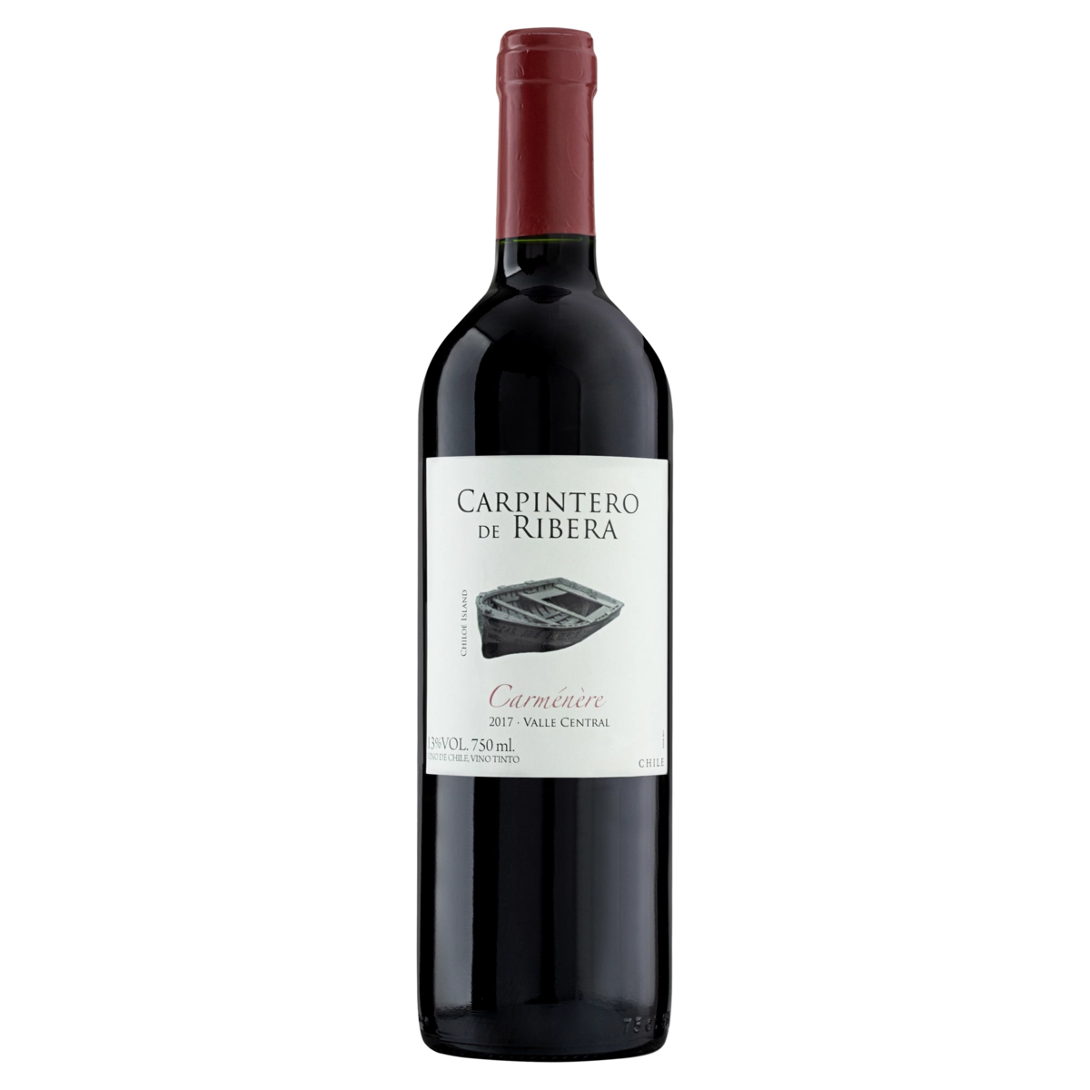 Vinho Chileno Tinto Meio Seco Carpintero De Ribera Carménère Valle Central Garrafa 750ml