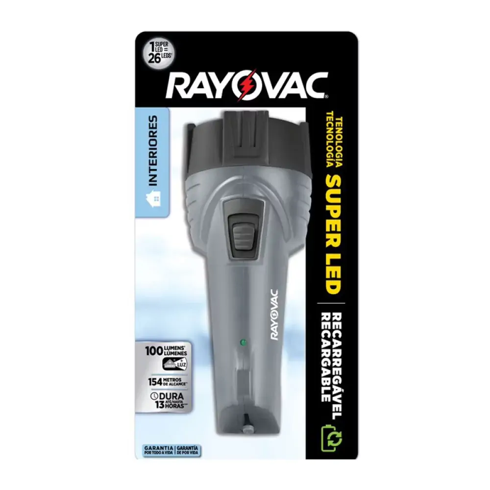Lanterna Rec Rayovac Super Led Big Bivolts