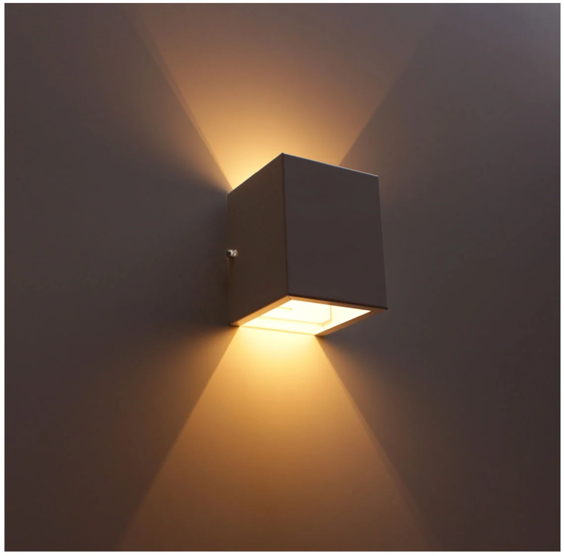 Kit 6 Arandelas 2 fachos branca + 6 lâmpadas led g9 5w 3000k Bivolt para parede muro externa e interna st678