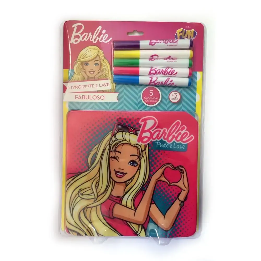 Pinte E Lave Fun Barbie Ref.bb1371 Un