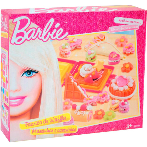 Massinha Barbie Fabrica De Waffles