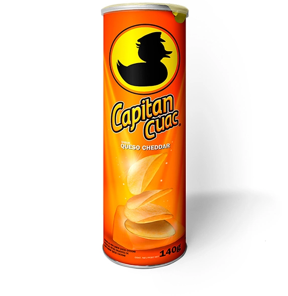 Batata Capitan Cuac Queijo Cheddar 140g Cx 20 Un