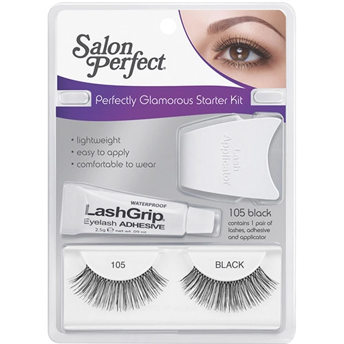 Kit Salon Perfect Starter Cílios Postiços Glamorous 105k Cola Aplicador