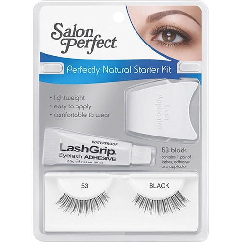 Kit Salon Perfect Starter Cílios Postiços Natural 53k Cola Aplicador