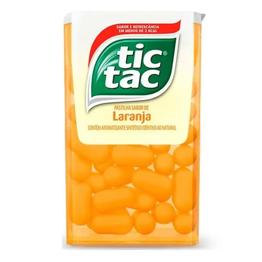 Bala Tic Tac Laranja Display C/14 Unidade