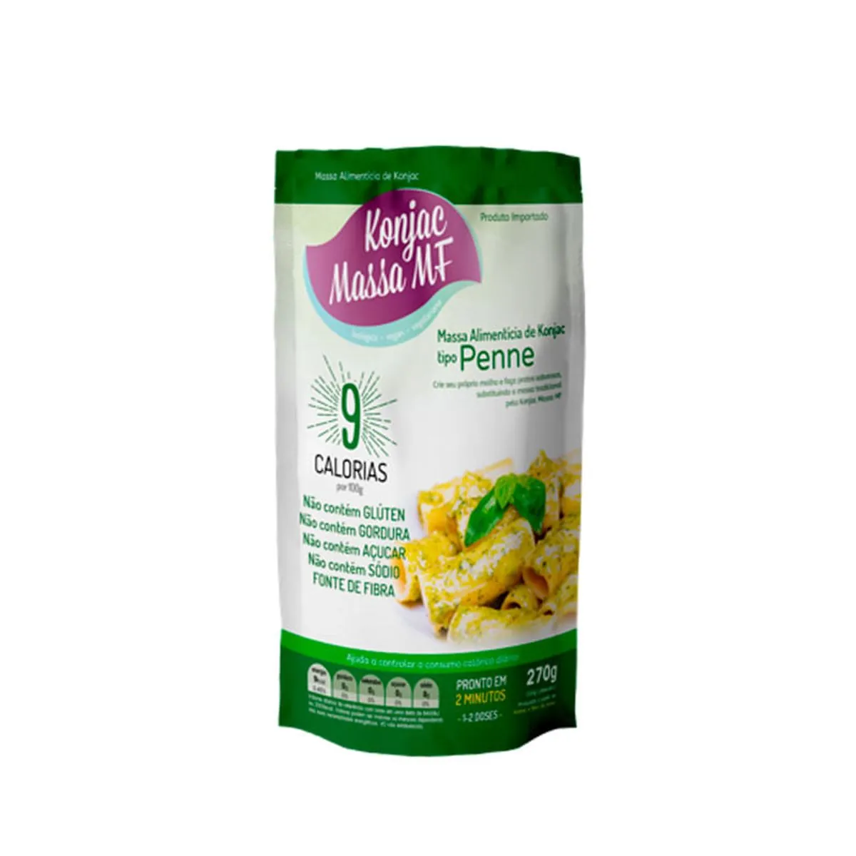 Massa alimenticia de Konjac tipo Penne