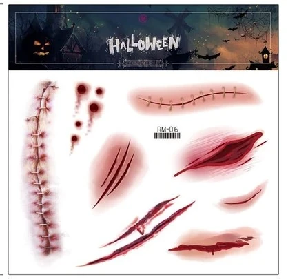 Tatuagens Adesivas Halloween Ref.q23188