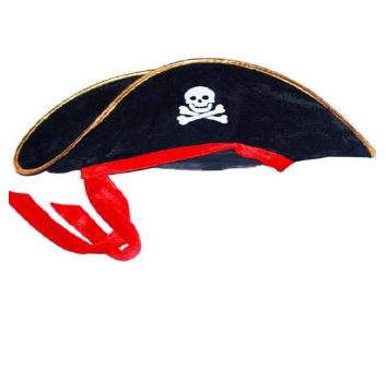 Chapeu Pirata Veludo Adulto