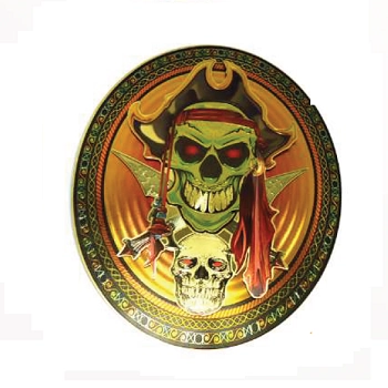 Enfeite Placa Caveira Ref.q02520