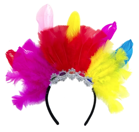 Tiara De Penas Luxo Colorida Ref.q23275