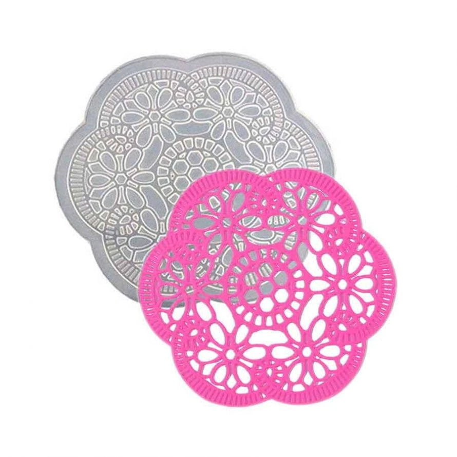 Molde De Silicone Renda Redonda 1. 16