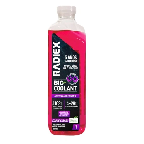 Aditivo de Radiador Bio Coolant Octa Concentrado Rosa 1 Litro - RADIEX RDX18058