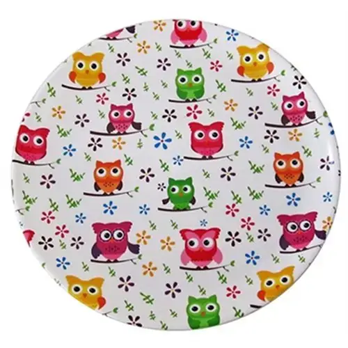 Bandeja Plast Redonda Estampada 32cm 93258