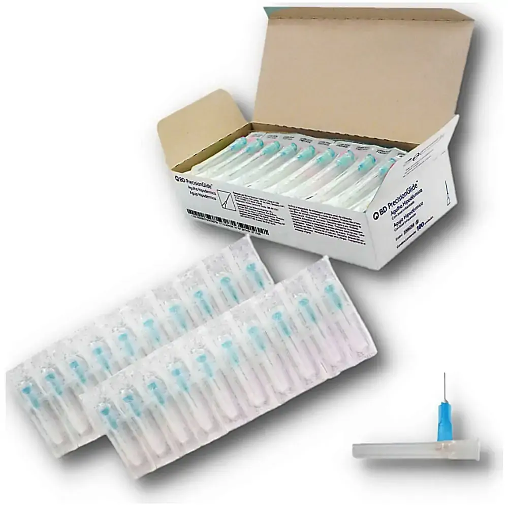 Agulha Hipodérmica Precision Glide Bd - 25 X 0,60 Mm - 23G 1