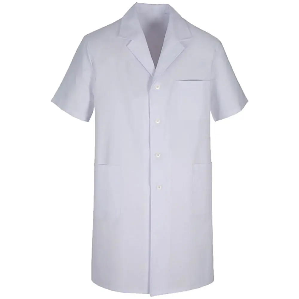 Jaleco Oxford - Longo - Manga Curta - Branco - Tamanho P