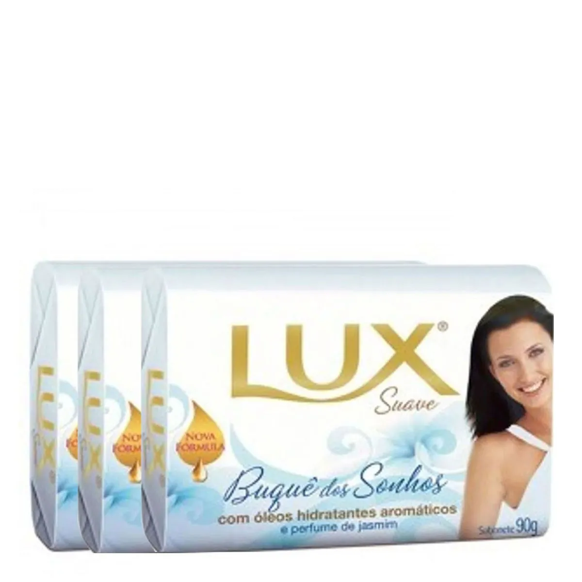 Sabonete Lux Suave Buquê dos Sonhos 90g 3 Unidades