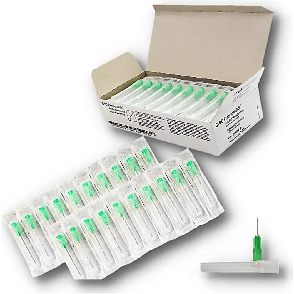 Agulha Hipodérmica Precision Glide Bd - 30 X 0,80 Mm - 21G 1 1/4
