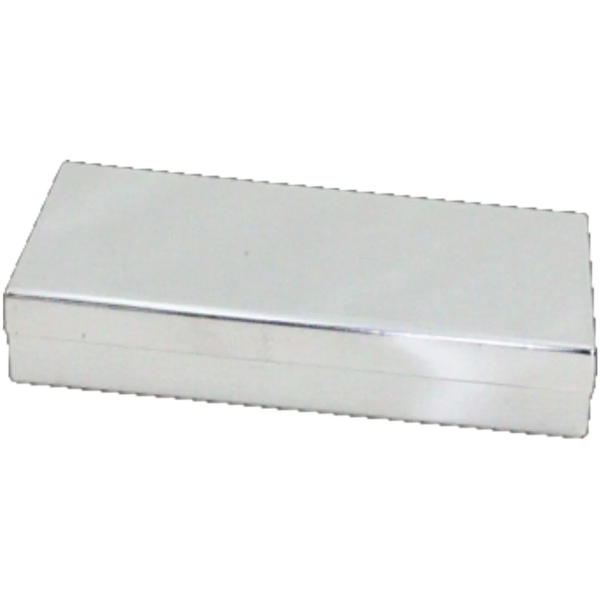 Estojo Em Aço Inox - Liso - 10,5 X 9 X 2 Cm - Açonox