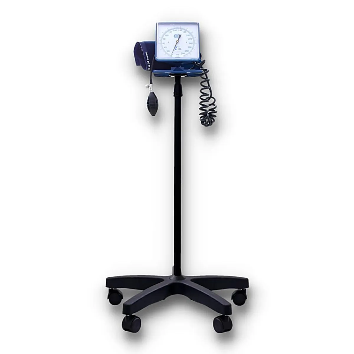 Aparelho De Pressão Hospitalar Bic Ap6515 Pedestal - Nylon Com Fecho De Contato - Com Rodas