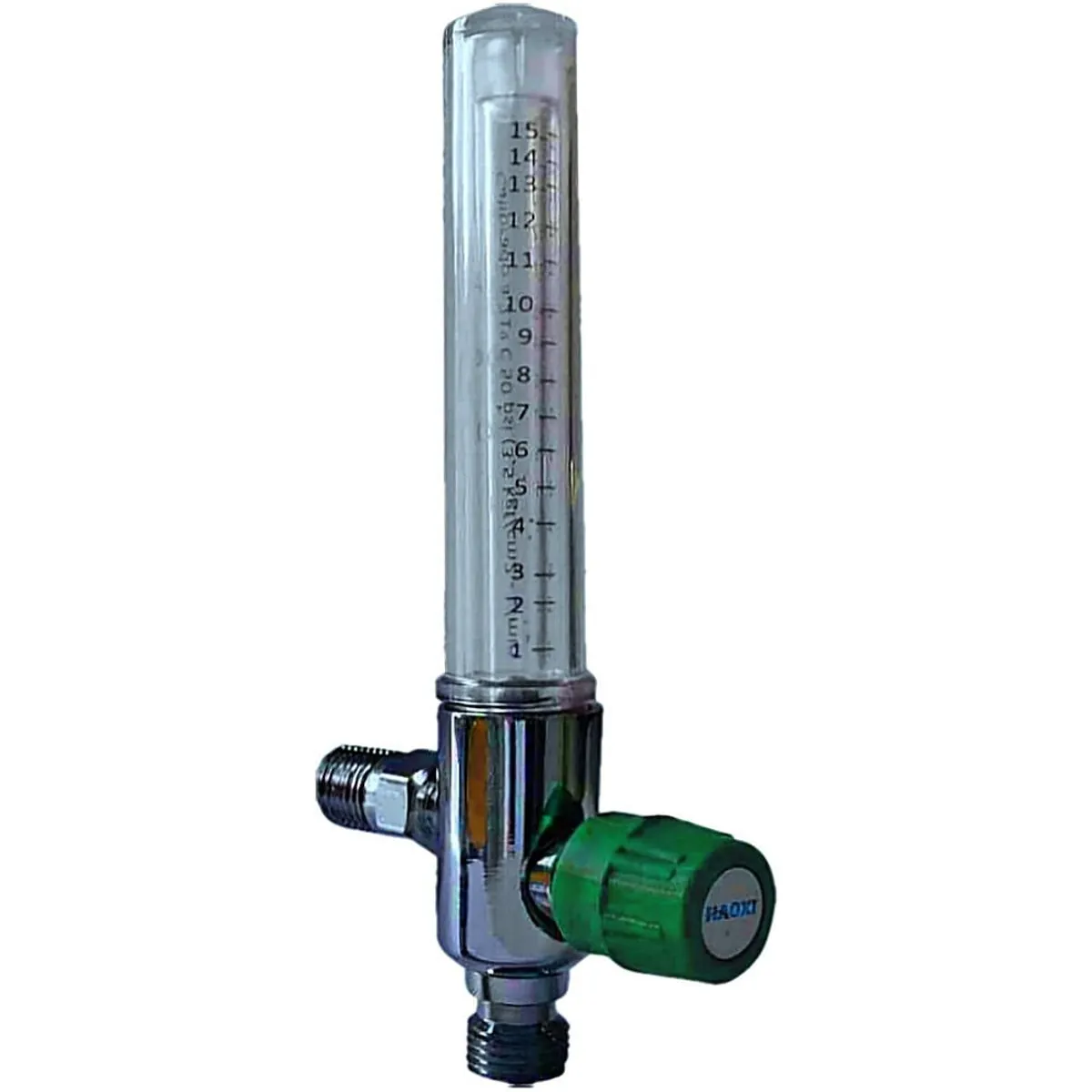 Fluxômetro Para Rede De Oxigênio Haoxi Fl2414 - 0 A 15 Lpm - Rosca Macho