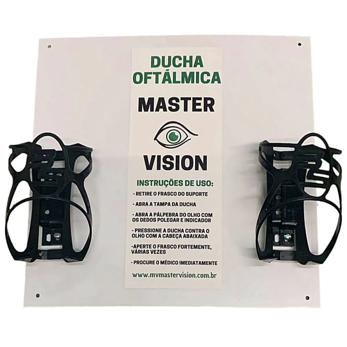 Suporte de Parede Duplo para Ducha Oftálmica (sem duchas)