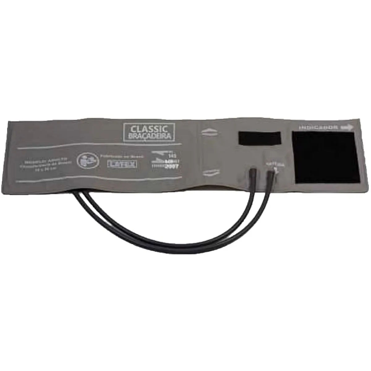 Braçadeira PNI 2 Vias DL - Recém Nascido - Nylon Velcro - Cinza