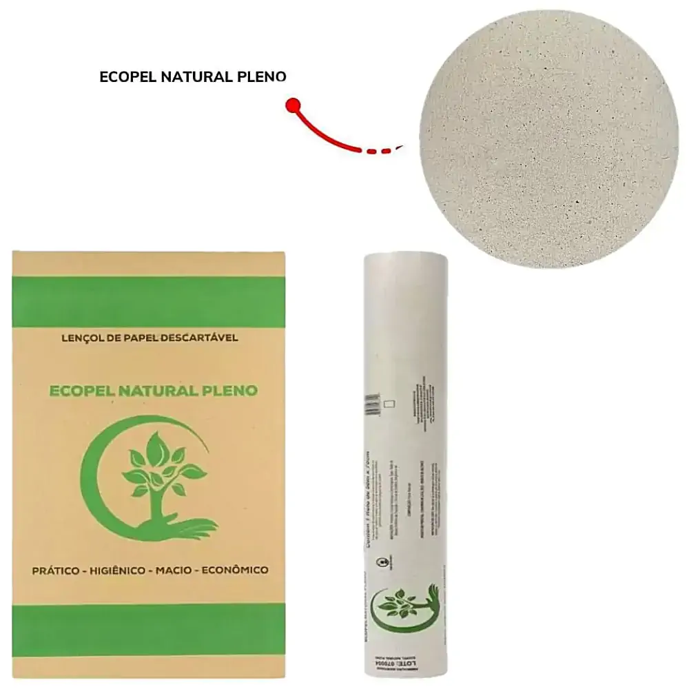 Lençol de Papel em Rolo Ecopel Pleno - 70 cm X 50 m