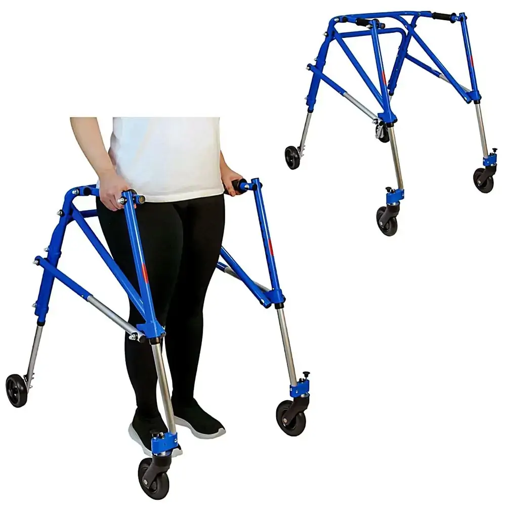 Andador Posterior de Alumínio com 4 rodas Mercur - Tamanho M - Andador Posterior 4 rodas Mercur Alum