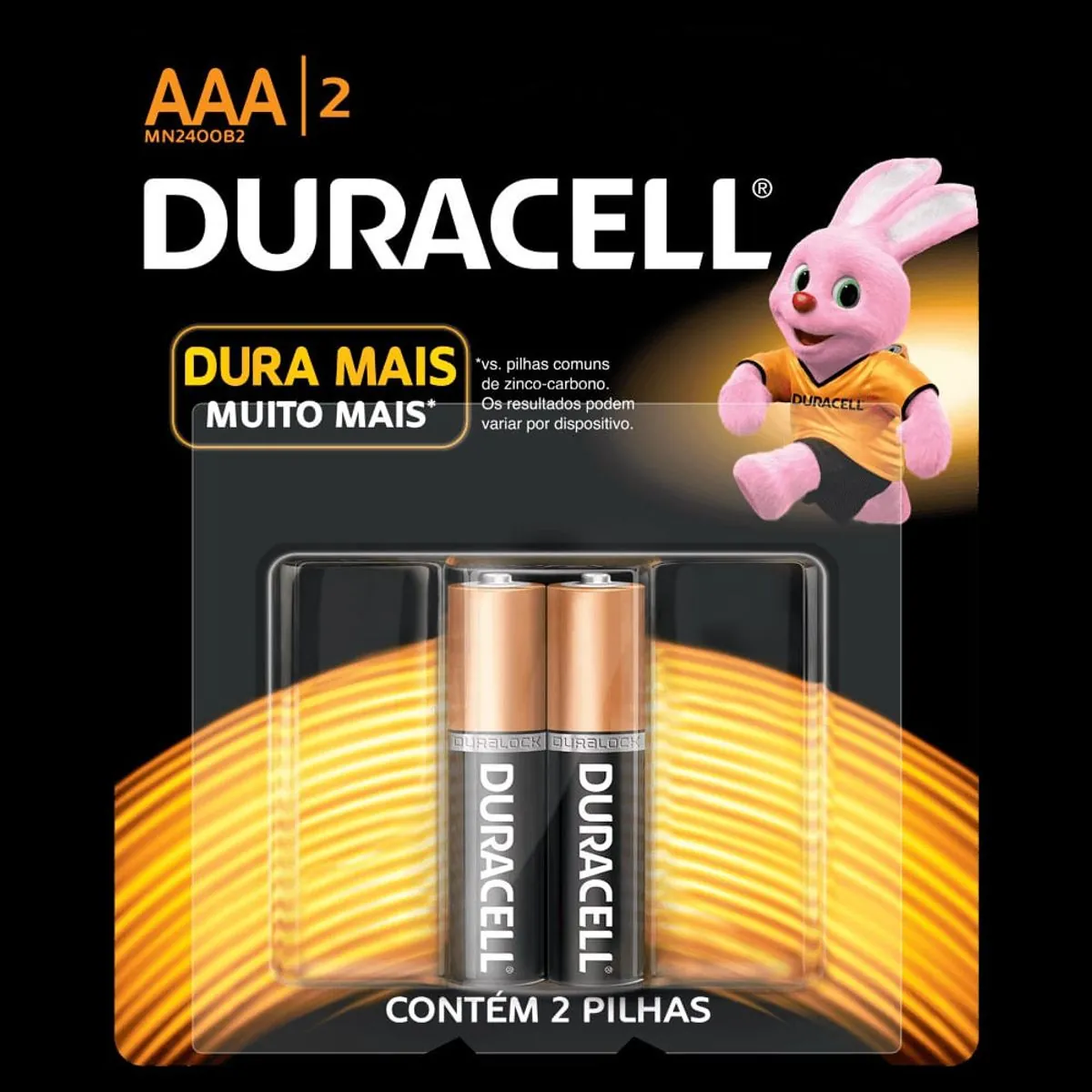 Pilha Alcalina Aaa 1,5V Palito - Com 2 Unidades - Duracell