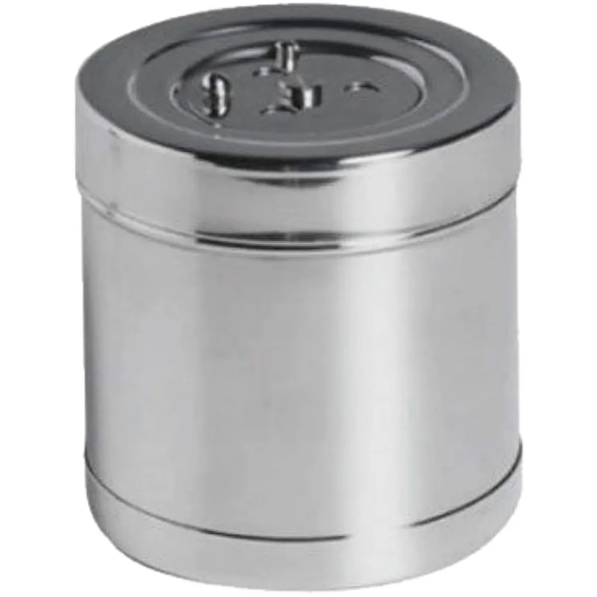 Tambor Em Inox Açonox - Para Gaze E Algodão - 10 X 10 Cm