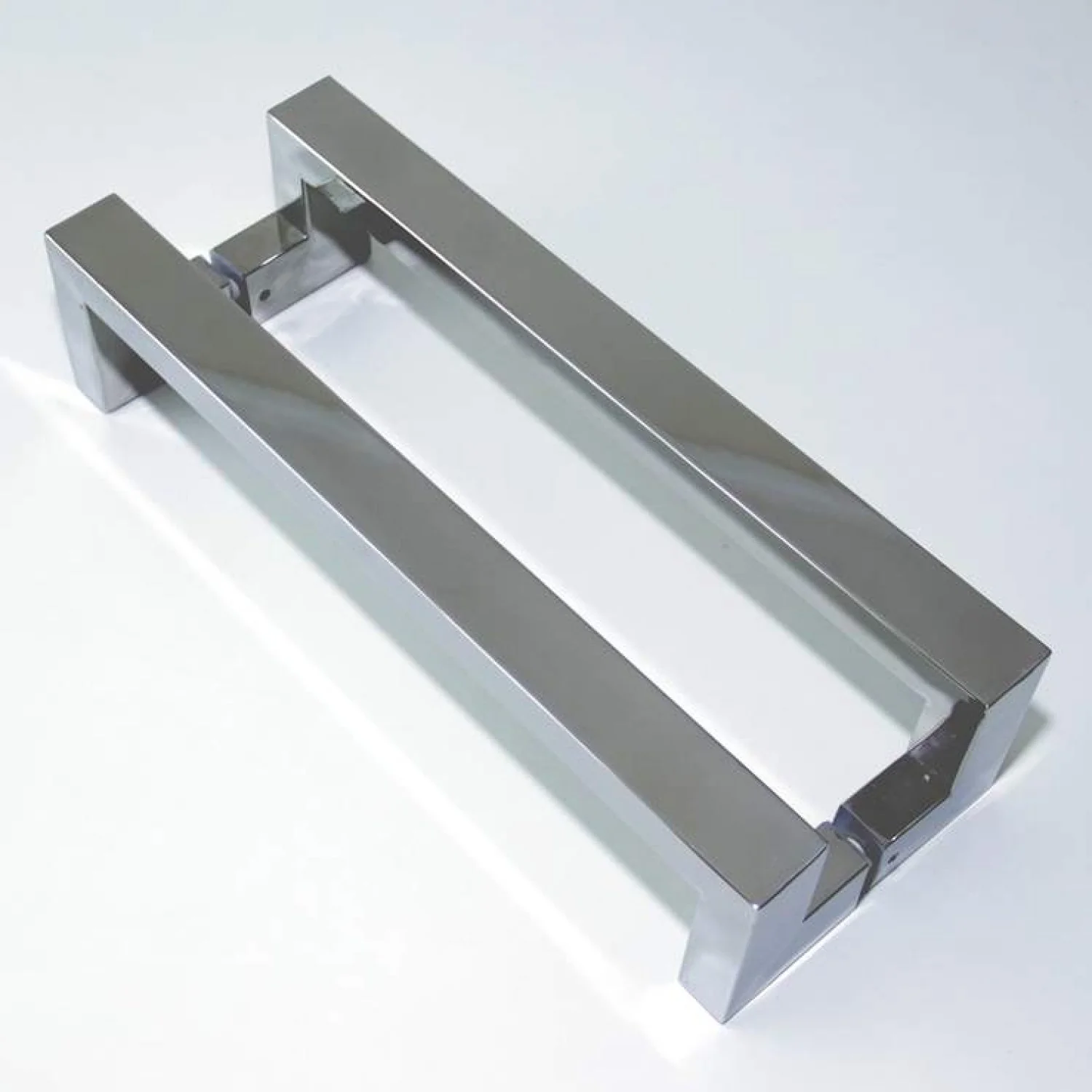 Puxador Para Porta Duplo Em Inox Tokyo 80cm Geris Prata