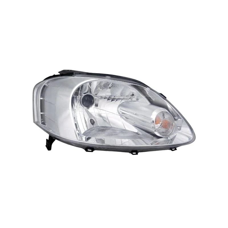 Farol Principal Lado Direito Máscara Cromada Monorefletor H4 - VIA EXPRESSA VW0162