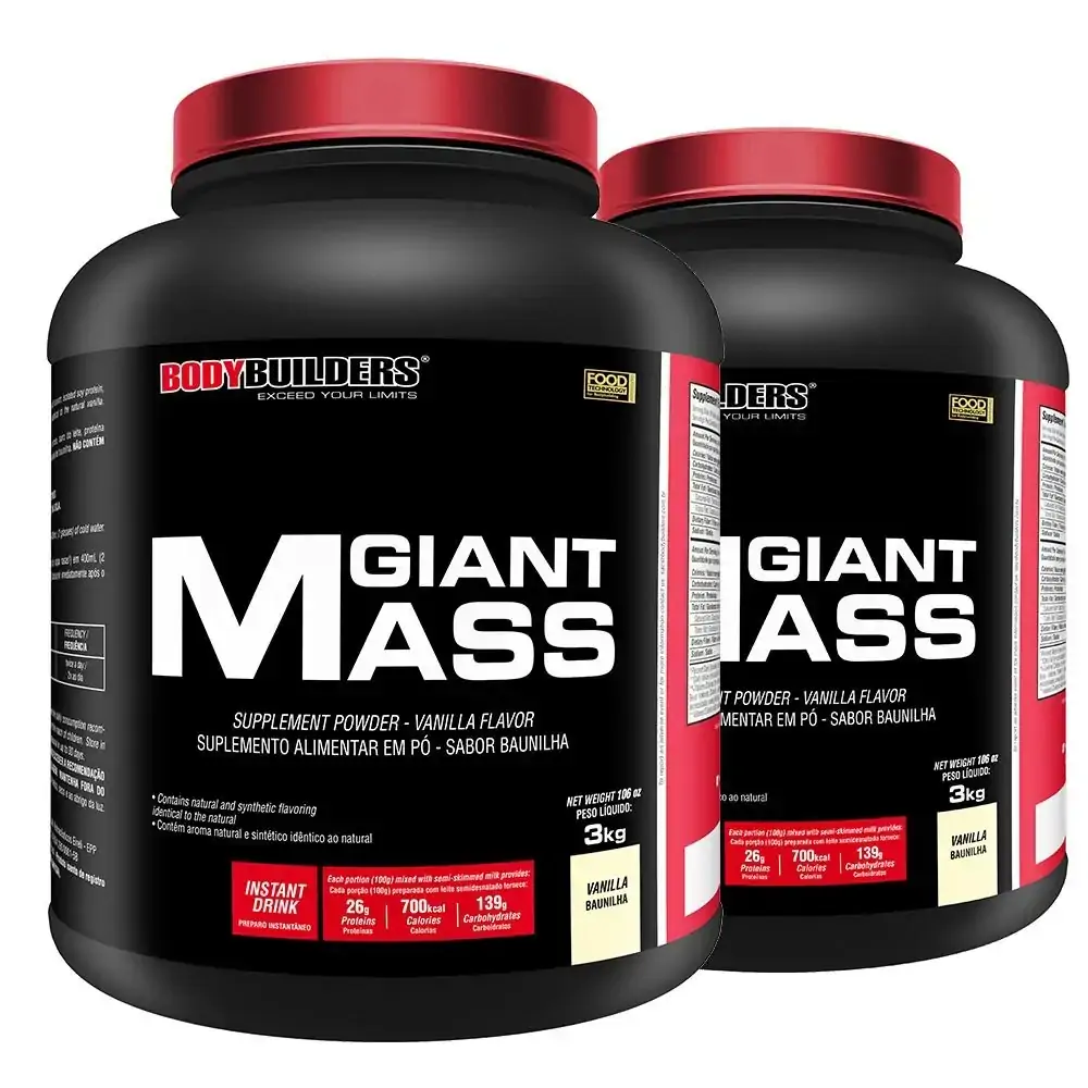 Kit 2x Giant Mass 3kg - Bodybuilders