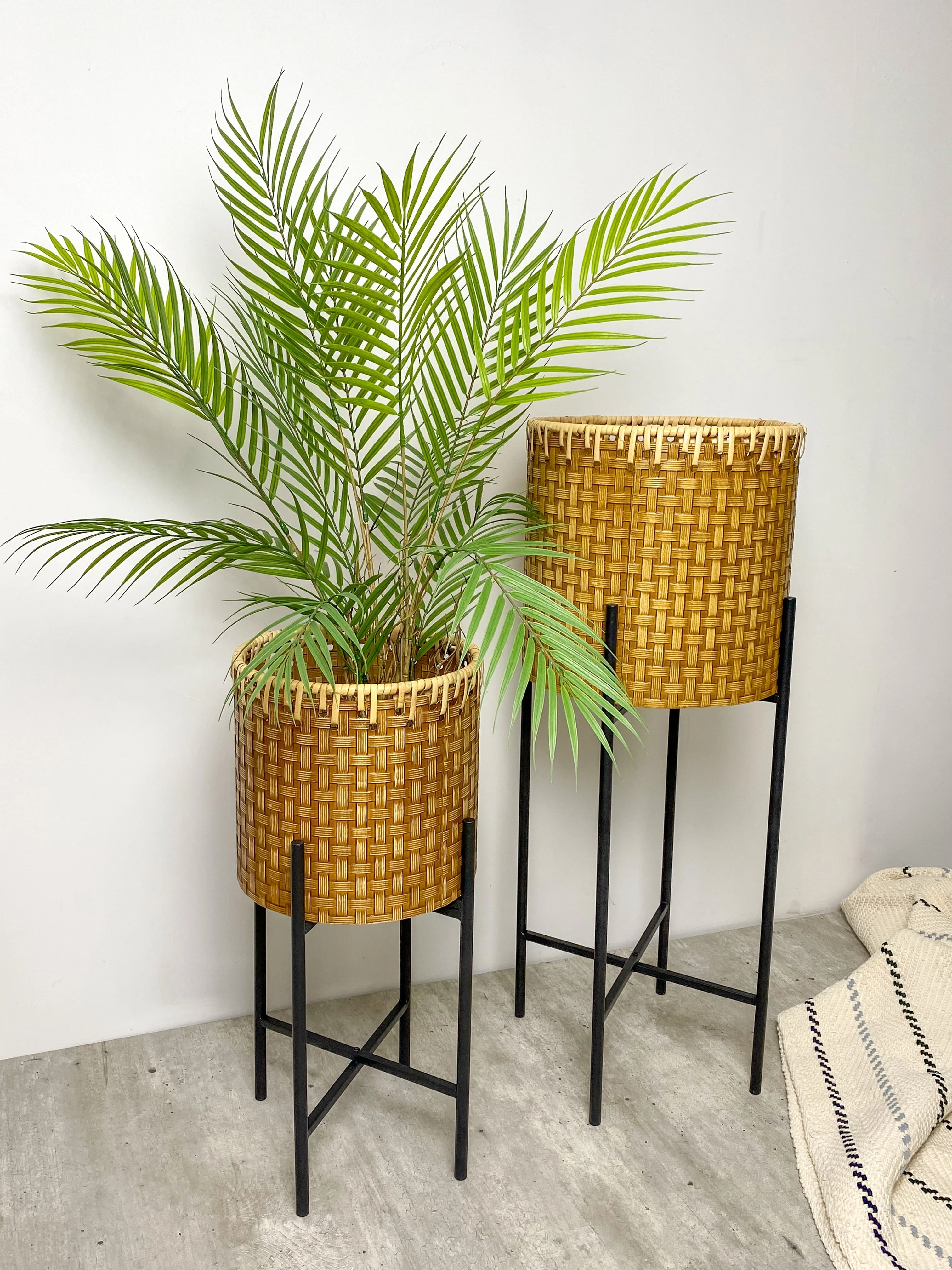 Vaso Metal Boho Style Tripe Chao 123105 Ld