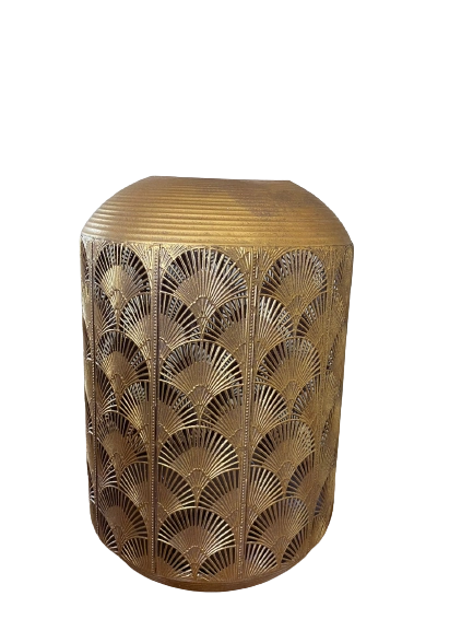 Vaso Metal Dourado 26.5x26.5x42 125767 Ld