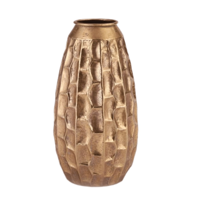 Vaso Dourado Metal 22.5x22.5x55.5cm 127312 Ld
