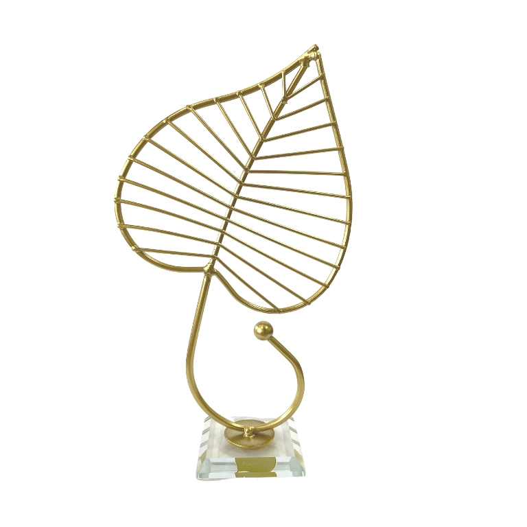 Escultura Folha Pedestal Base 22x6 127481 Ld