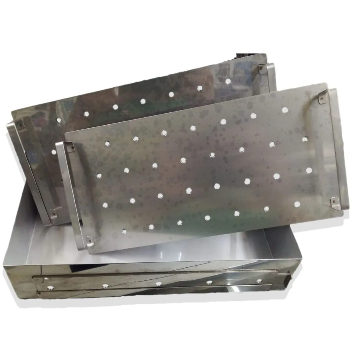 Estojo Hospitalar Flexinox - Perfurado - 21 x 10 x 6 cm