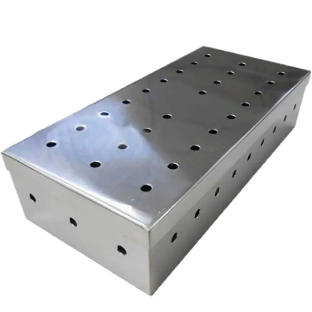 Estojo em Aço Inox - Perfurado - 26 X 12 X 6 cm - Flexinox