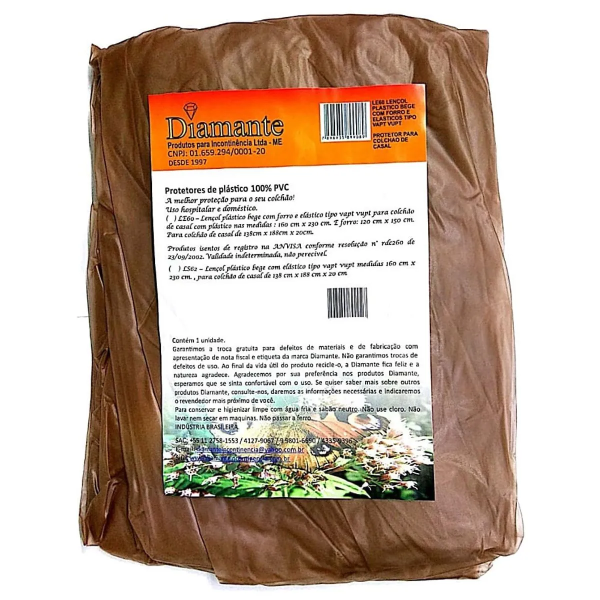 Capa Diamante para Colchão King Size - Elástico - 2,70m x 2,92m