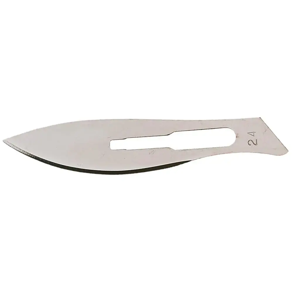 Lâmina De Bisturi Labor Import - Aço Carbono - Nr 24