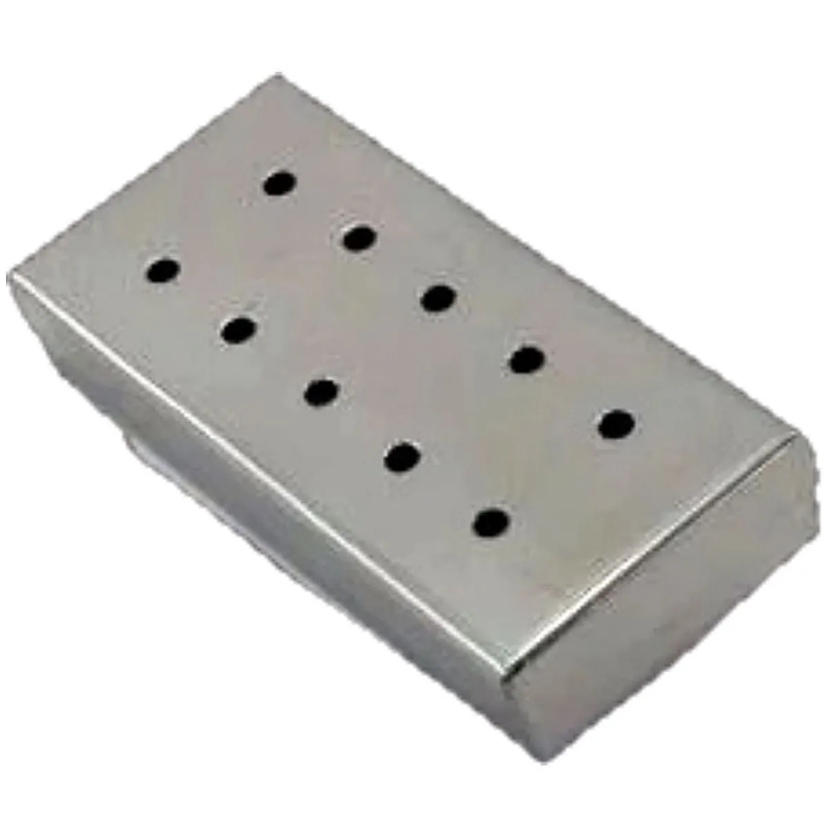 Estojo Em Aço Inox - Perfurado - 21 X 10 X 6 Cm - Açonox