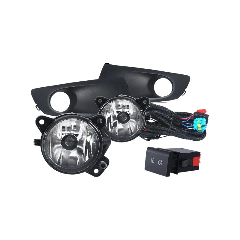 Kit Farol Auxiliar VOLKSWAGEN FOX/SPACE FOX com Aro Preto - SUNS ACESSORIOS FGS0008VW