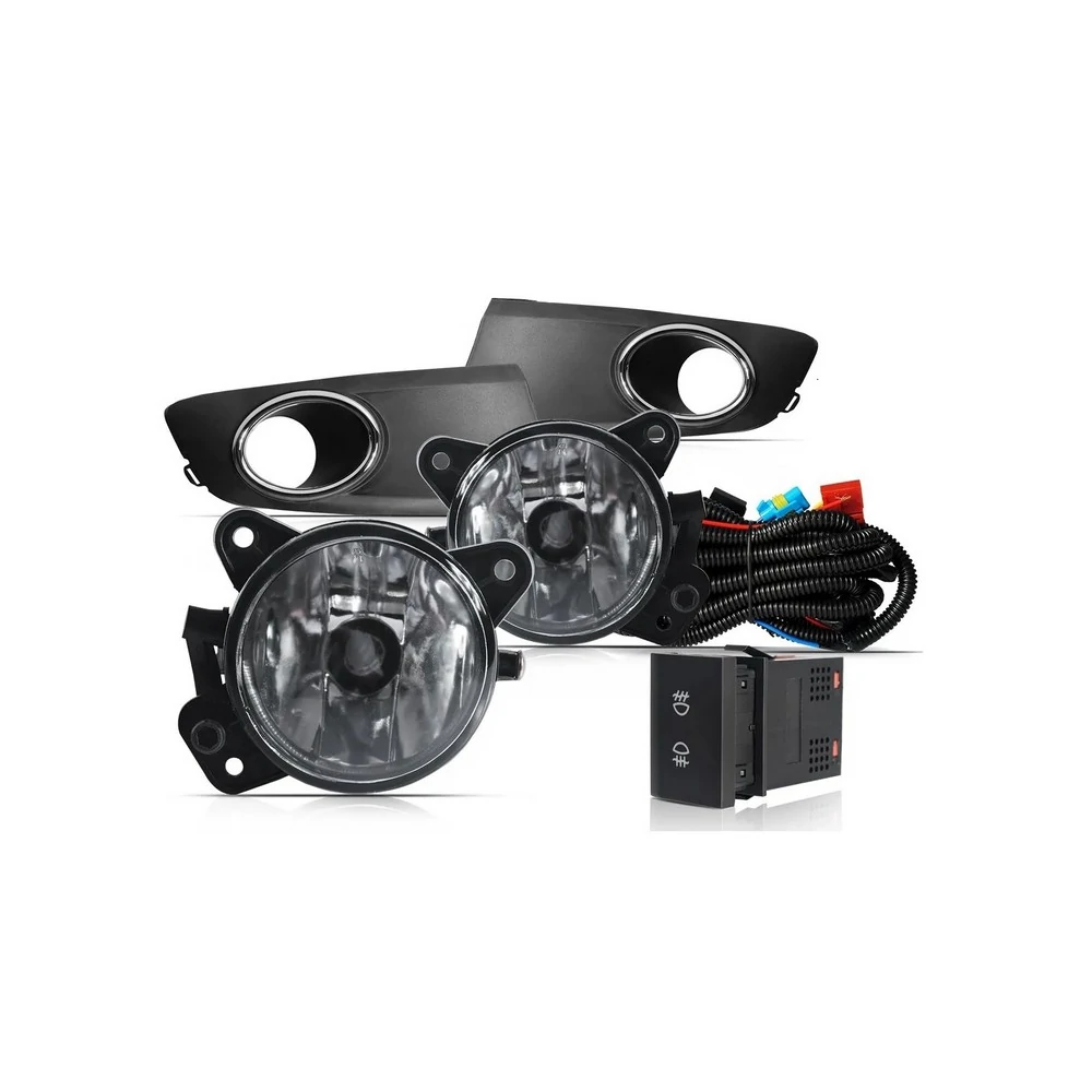 Kit Farol Auxiliar VOLKSWAGEN FOX/SPACE FOX com Aro Cromado - SUNS ACESSORIOS FGS0009VW