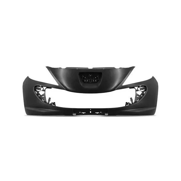Para-choque Dianteiro PEUGEOT 207 Preto Liso sem Furo Milha - VIA EXPRESSA PG0056