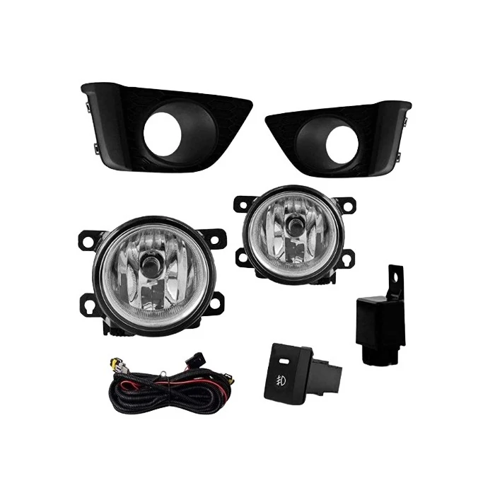 Kit Farol de Milha HONDA FIT com Moldura Preta - SUNS ACESSORIOS FGS0219HD