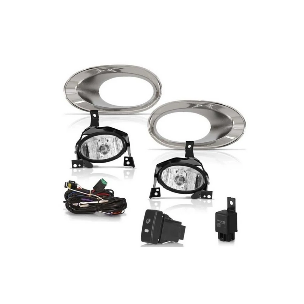 Kit Farol de Milha HONDA CRV com Aro Cromado - SUNS ACESSORIOS FGS0220HD