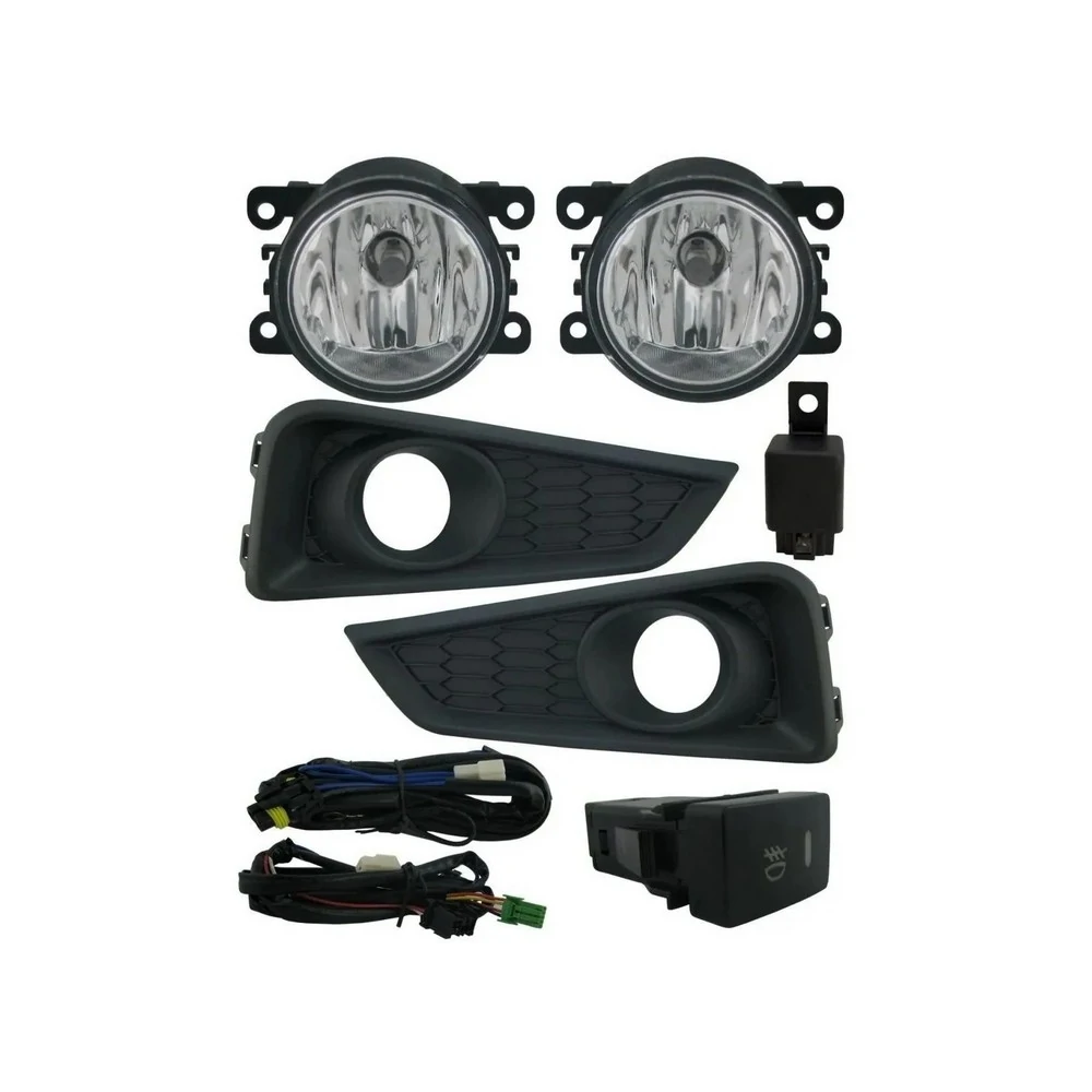Kit Farol de Milha HONDA CITY com Moldura Preta - SUNS ACESSORIOS FGS0221HD