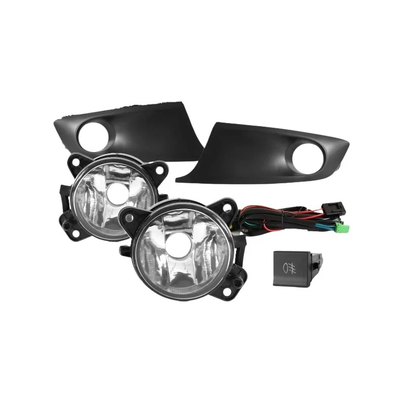 Kit Farol de Milha VOLKSWAGEN FOX com Botão Quadrado Pequeno - SUNS ACESSORIOS FGS0051VW